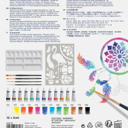 Акварельные краски Faber-Castell 12 цветов 9мл + аксессуары