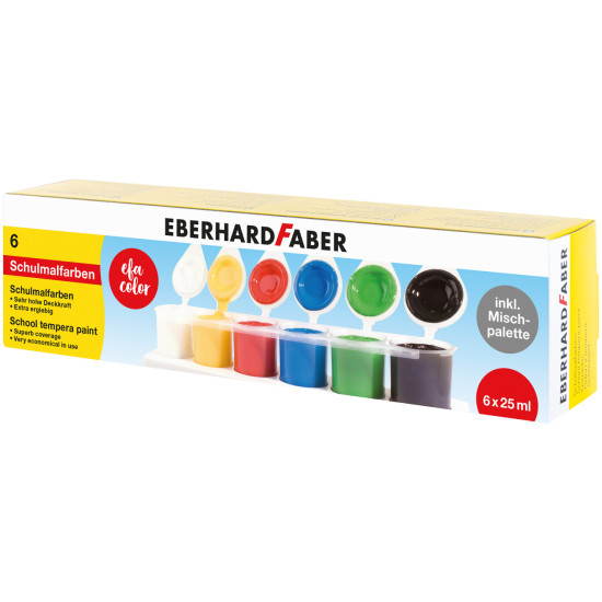 Гуашь EFA Color Школьный набор 6 цветов 25 мл