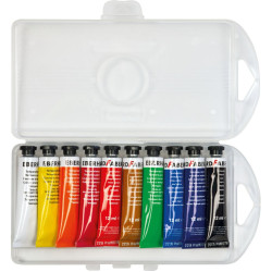 Tempera krāsas EberhardFaber 12ml, 10krāsas
