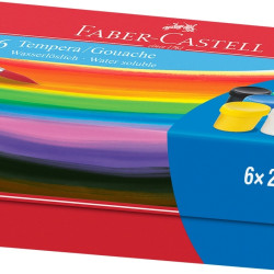 Гуашь Faber-Castell 6цветов20мл Яркие