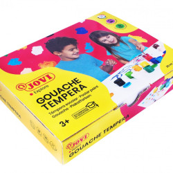 Guaša krāsas Jovi 35ml ar otiņu, 12 krāsas