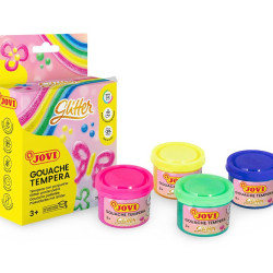 Guaša krāsas Jovi GLITTER 35ml, 4 krāsas