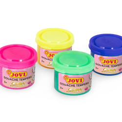 Guaša krāsas Jovi GLITTER 35ml, 4 krāsas