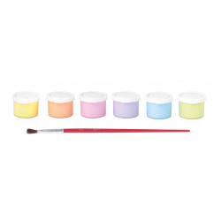 Guaša krāsas Jovi Pastel ar otiņu 15ml, 6 pasteļkrāsas