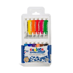 Guaša tūbiņās CARIOCA 12 krāsas 12ml