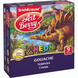 ***Guaša krāsas Erich Krause Neon 9 krāsas