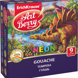 ***Guaša krāsas Erich Krause Neon 9 krāsas