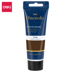 Акриловая краска Deli Raw Umber 75 мл