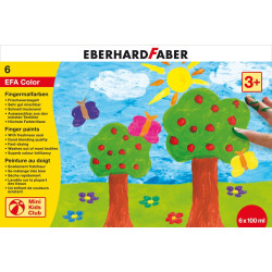 Пальчиковые краски EberhardFaber 6цветов100мл набор