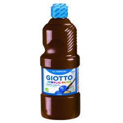 Акриловая краска Giotto 500мл коричневый бутылка
