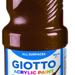 Акриловая краска Giotto 500мл коричневый бутылка