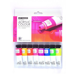 Akrila krāsas Art Rangers 22ml tūbiņā, 8 krāsas, Neon Color
