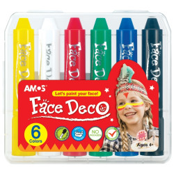 Аквагрим Amos 6 цветов смывающийся
