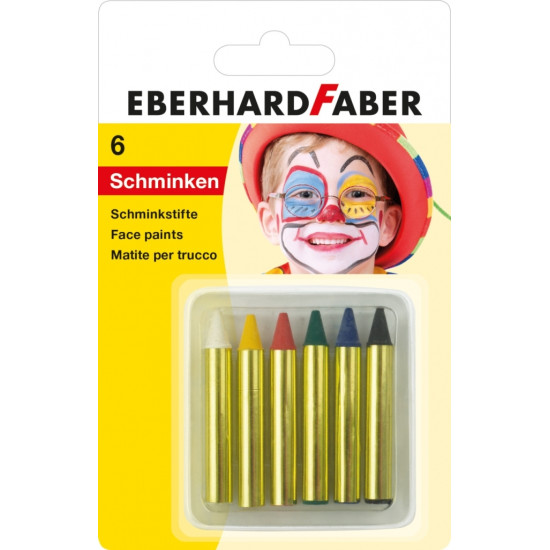 Карандаши для грима Eberhard Faber 6 цветов легко смываются