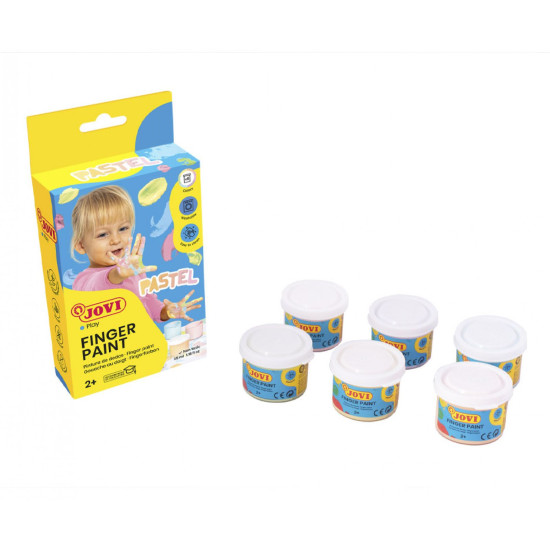 Pirkstu krāsas Jovi Pastel 35ml, 6 krāsas