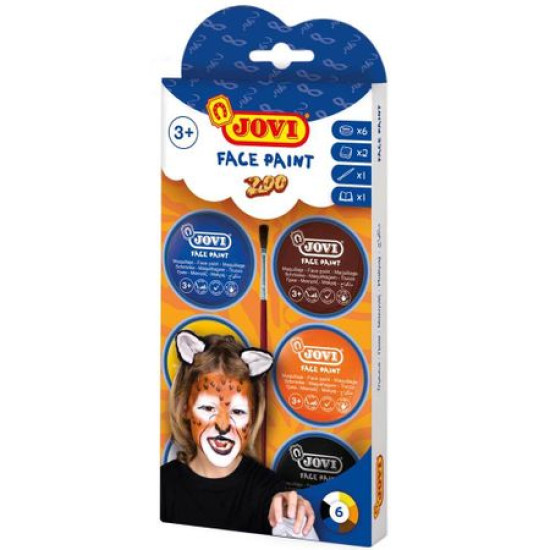 *Grima krāsas Jovi Zoo, 8ml, 6 krāsas