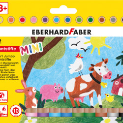 Карандаши EberhardFaber MiniMaxi 3в1 Jumbo Неломающиеся