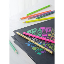 Цветные карандаши Faber-Castell Grip 12 неоновыхметаллическихпастельных