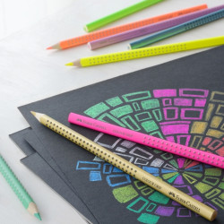 Цветные карандаши Faber-Castell Grip 12 неоновыхметаллическихпастельных
