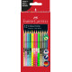 Цветные карандаши Faber-Castell Grip 12 неоновыхметаллическихпастельных