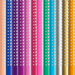 Цветные карандаши Faber-Castell Sparkle 12 цветов с блестками