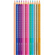 Цветные карандаши Faber-Castell Sparkle 12 цветов с блестками