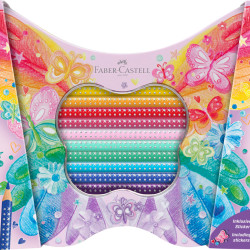 Карандаши Faber-Castell Sparkle Бабочка 20 цветов с блестками