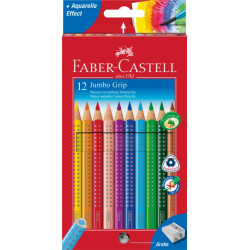Цветные карандаши Faber-Castell Jumbo Grip водорастворимые 12шт