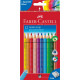 Цветные карандаши Faber-Castell Jumbo Grip водорастворимые 12шт