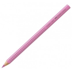 Trīsstūrveida krāsains zīmulis Faber-Castell Jumbo Grip, gaiša fuksija