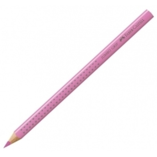 Trīsstūrveida krāsains zīmulis Faber-Castell Jumbo Grip, gaiša fuksija