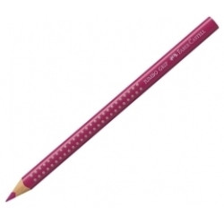 Trīsstūrveida krāsains zīmulis Faber-Castell Jumbo Grip, vidēji purpura rozā