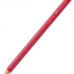Trīsstūrveida krāsains zīmulis Faber-Castell Jumbo Grip, intensīvi karmīna rozā