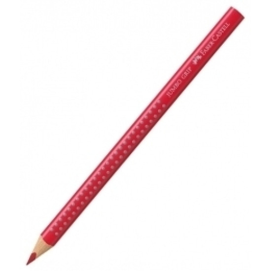 Trīsstūrveida krāsains zīmulis Faber-Castell Jumbo Grip, intensīvi karmīna rozā