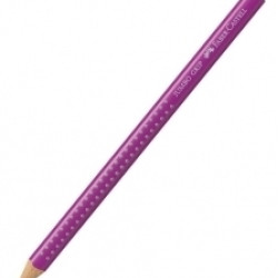 Trīsstūrveida krāsains zīmulis Faber-Castell Jumbo Grip, sārti violets