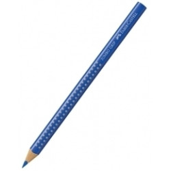 Trīsstūrveida krāsains zīmulis Faber-Castell Jumbo Grip, kobaltzils