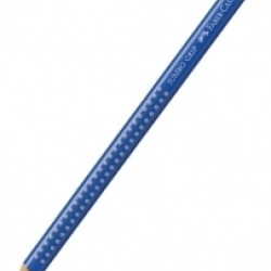 Trīsstūrveida krāsains zīmulis Faber-Castell Jumbo Grip, kobaltzils