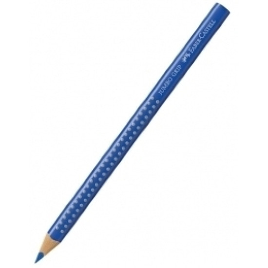 Trīsstūrveida krāsains zīmulis Faber-Castell Jumbo Grip, kobaltzils