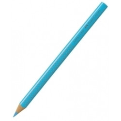 Trīsstūrveida krāsains zīmulis Faber-Castell Jumbo Grip, gaiši zils