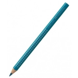 Trīsstūrveida krāsains zīmulis Faber-Castell Jumbo Grip, tirkīzzils