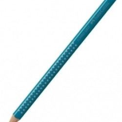 Trīsstūrveida krāsains zīmulis Faber-Castell Jumbo Grip, tirkīzzils