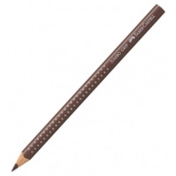 Trīsstūrveida krāsains zīmulis Faber-Castell Jumbo Grip, brūns