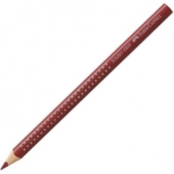 Trīsstūrveida krāsains zīmulis Faber-Castell Jumbo Grip, sarkanbrūns