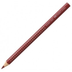 Trīsstūrveida krāsains zīmulis Faber-Castell Jumbo Grip, sarkanbrūns
