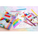 Trīsstūrveida krāsainie zīmuļi Faber-Castell Colour Grip Unicorn 10+3 krāsas