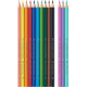 Trīsstūrveida krāsainie zīmuļi Faber-Castell Colour Grip Unicorn 10+3 krāsas