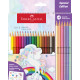 Цветные карандаши Faber-Castell Colour Grip Unicorn 18+6 в картонной упаковке