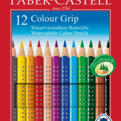 Цветные карандаши Faber-Castell Colour Grip Водорастворимые 12 цветов