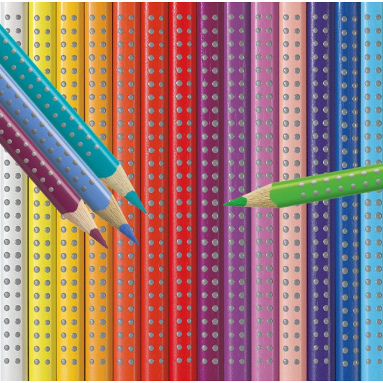 Цветные карандаши Faber-Castell Grip 2001 водорастворимые 12цветов