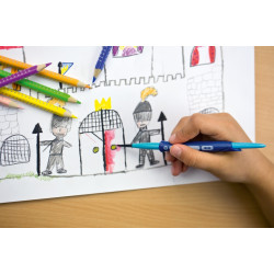 Цветные карандаши Faber-Castell Grip 2001 водорастворимые 12цветов
